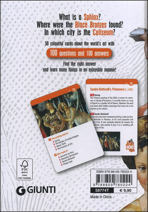 Art 100 Quiz::50 cards 100 questions 100 answers