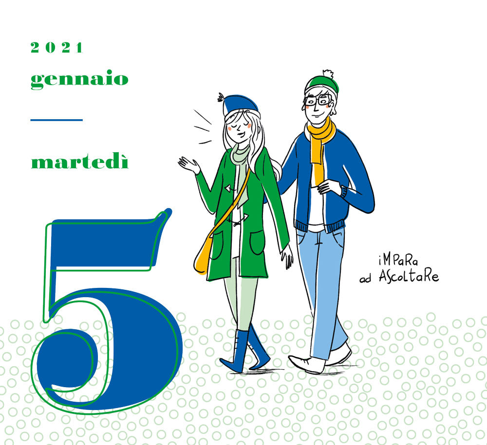 Calendario Pensa positivo 2021, da tavolo, 13,8x12,7 cm