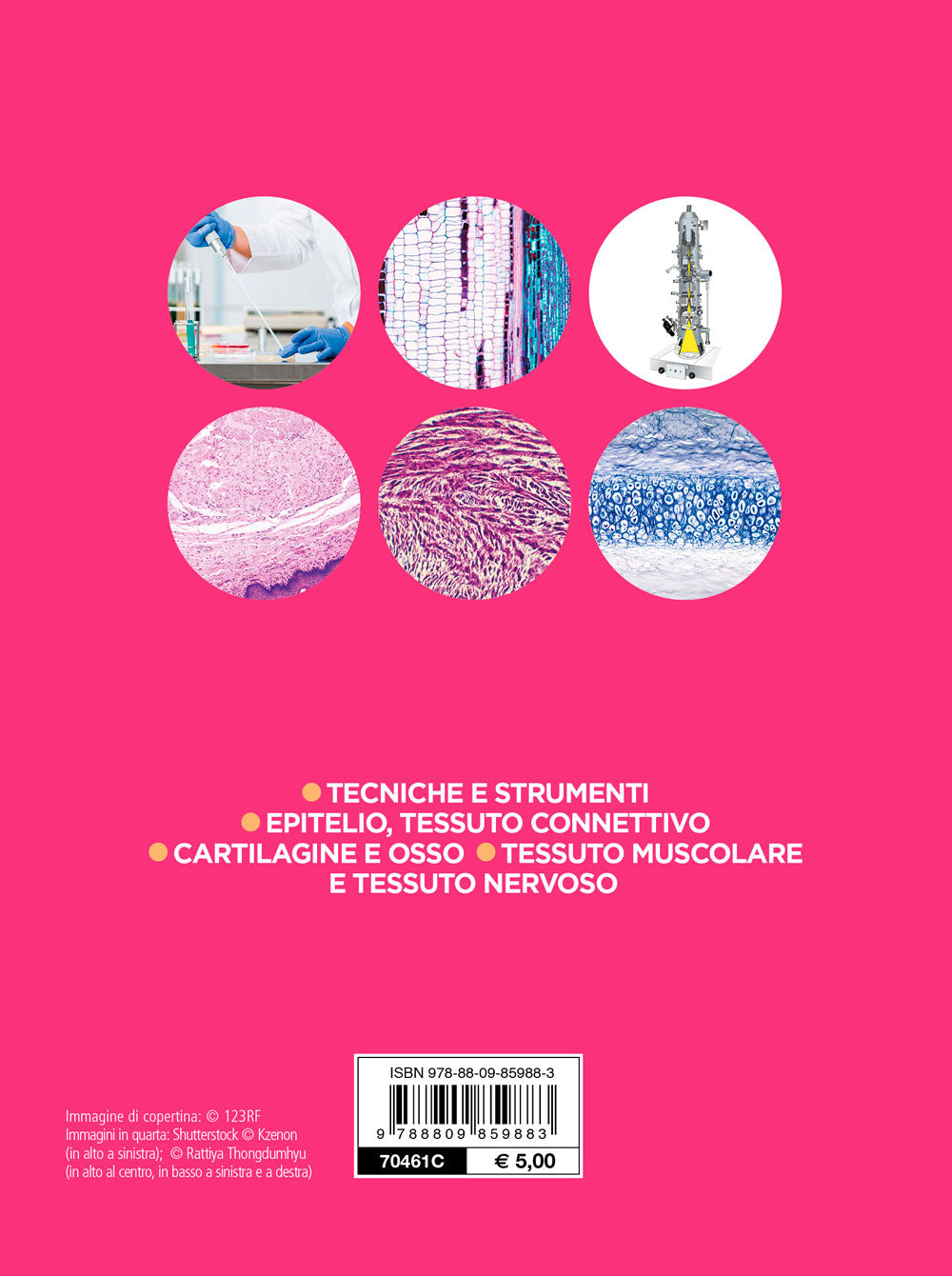 Istologia::Tecniche e strumenti - Epitelio, tessuto connettivo - Cartilagine e osso - Tessuto muscolare, tessuto nervoso