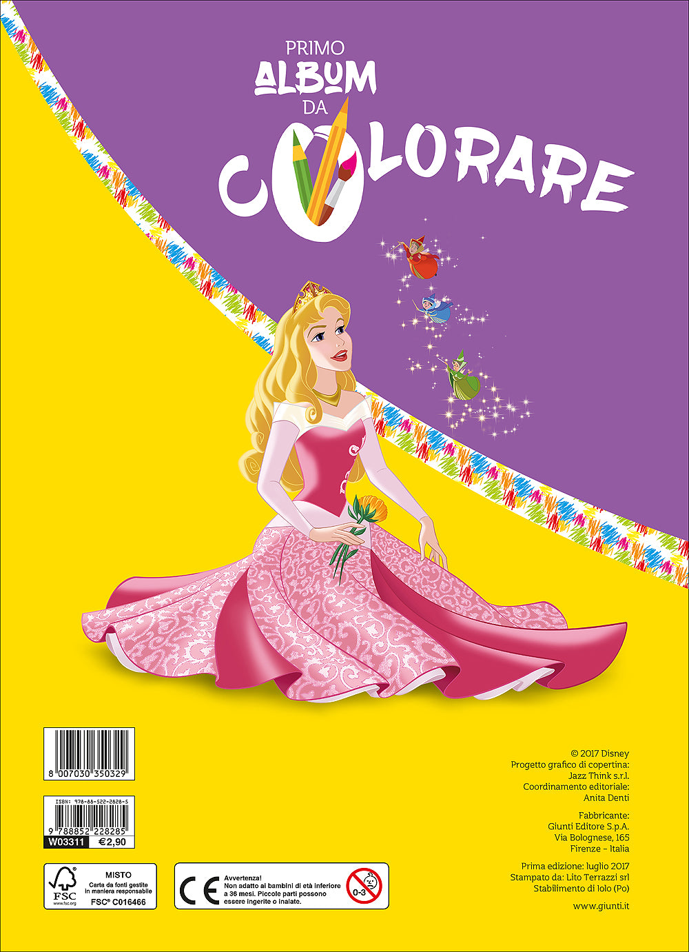Primo Album da Colorare - La Bella Addormentata nel Bosco
