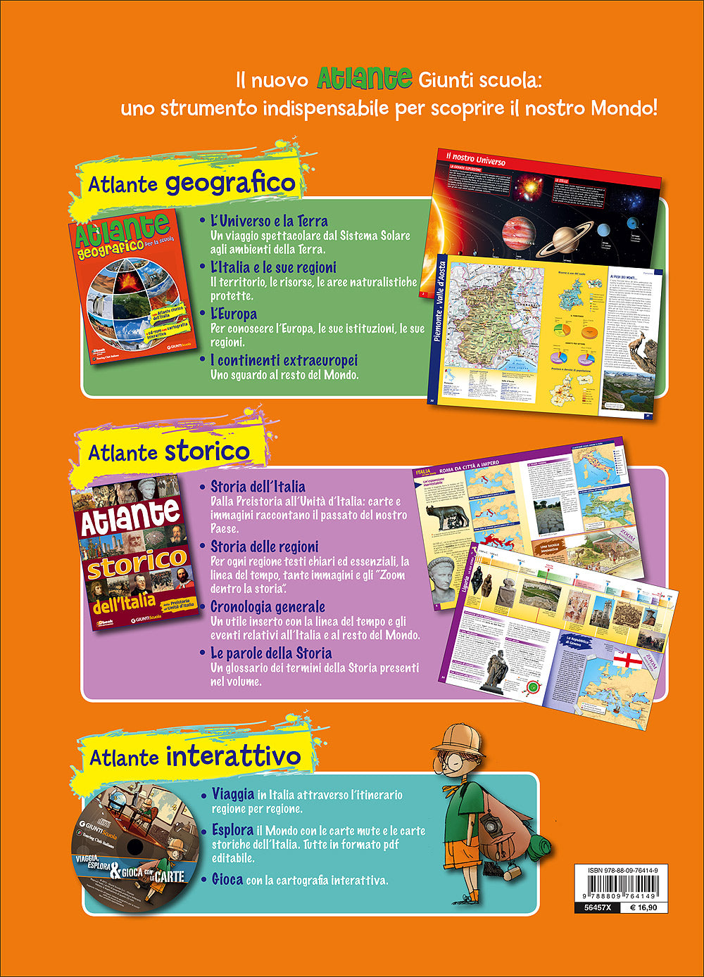 Atlante geografico per la scuola::Con Atlante storico dell'Italia e CD-rom con cartografia interattiva