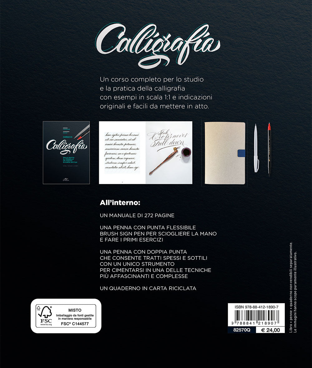 Corso di calligrafia ::Dalla matita al pennello un viaggio in punta sottile. Storia, tecniche, alfabeti