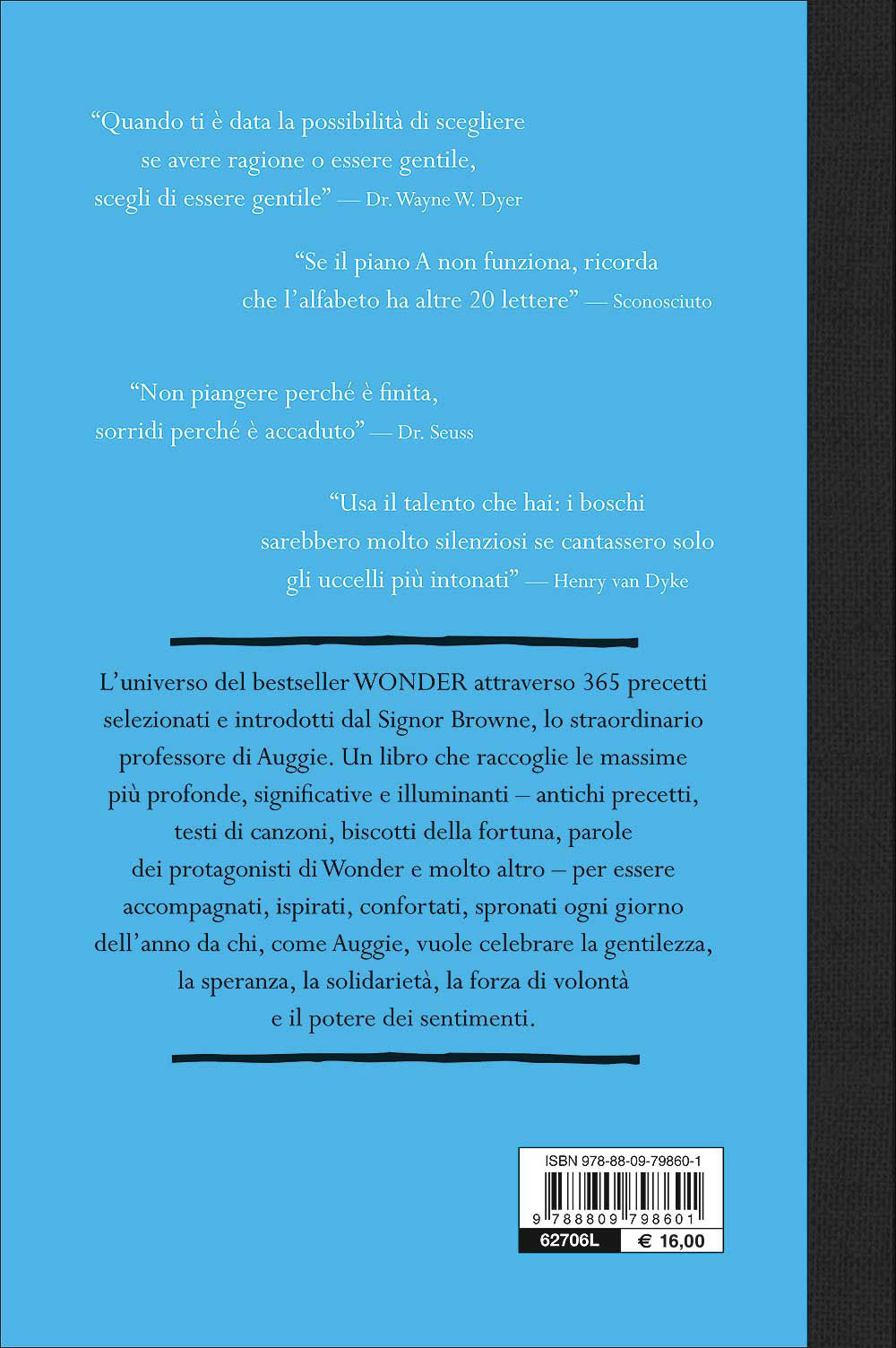 365 Giorni con Wonder::Libro dei precetti del Sig. Browne
