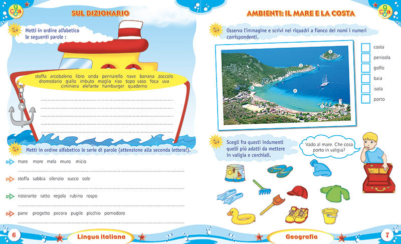 Imparo in vacanza - vado in quarta::Attività di ripasso per bambini della scuola primaria