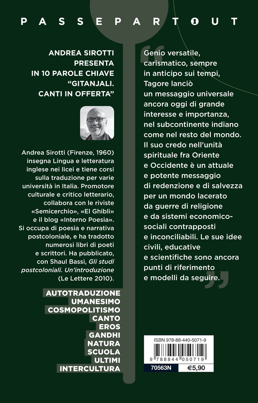 Gitanjali::Testo inglese a fronte