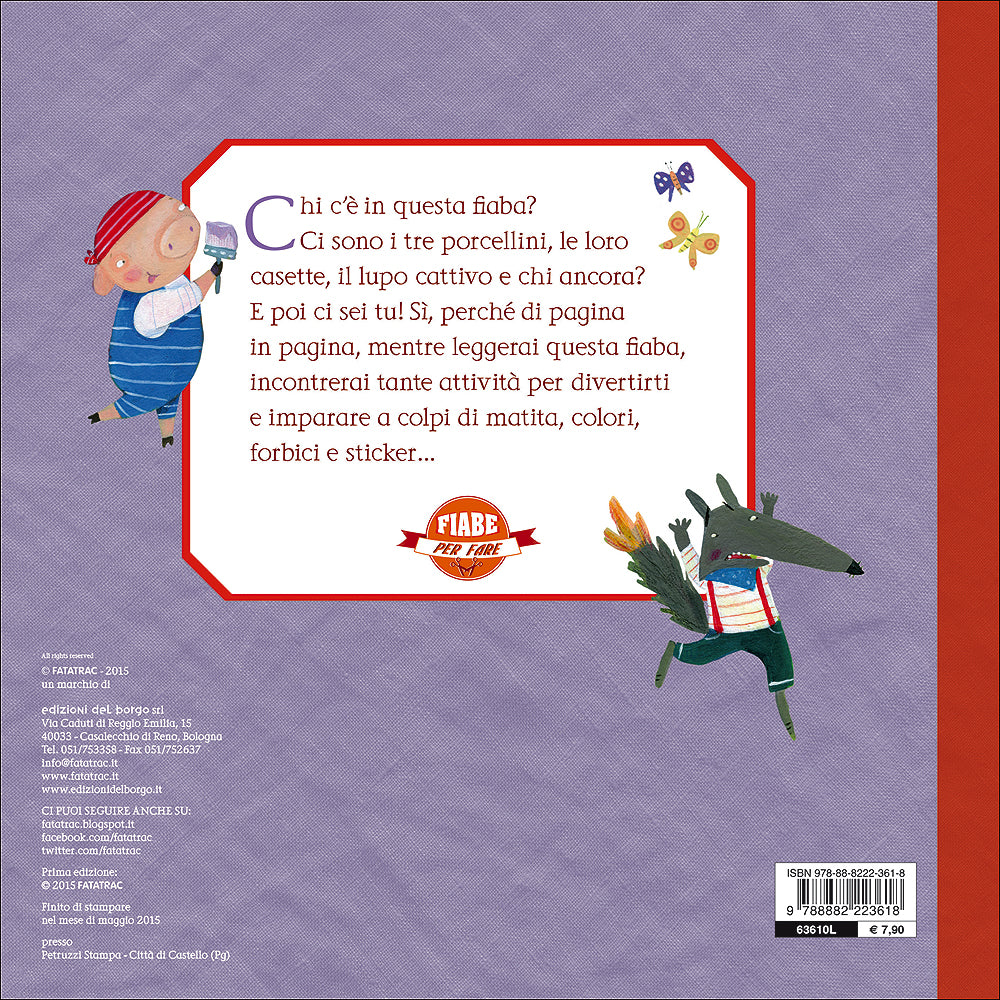 I tre porcellini::Con 75 sticker adesivi