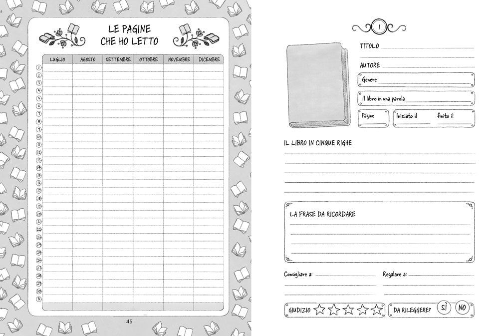 Booklovers Planner::Diario per chi ama i libri e la lettura