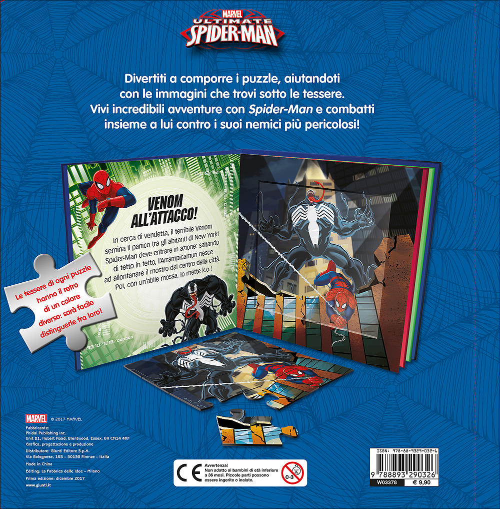 Libri Puzzle - Ultimate Spider-Man::Con 4 grandi puzzle!