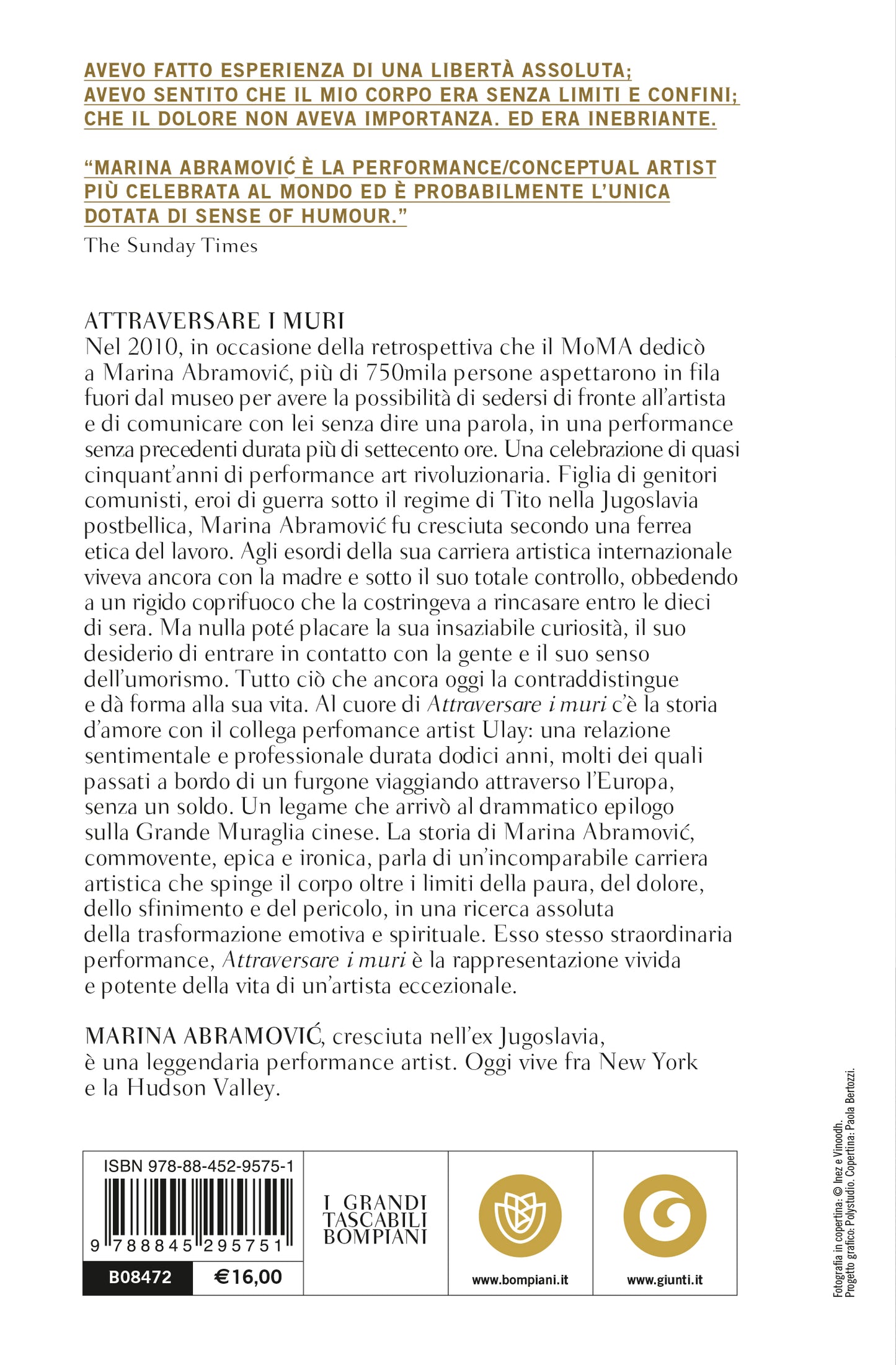 Attraversare i muri::Un'autobiografia