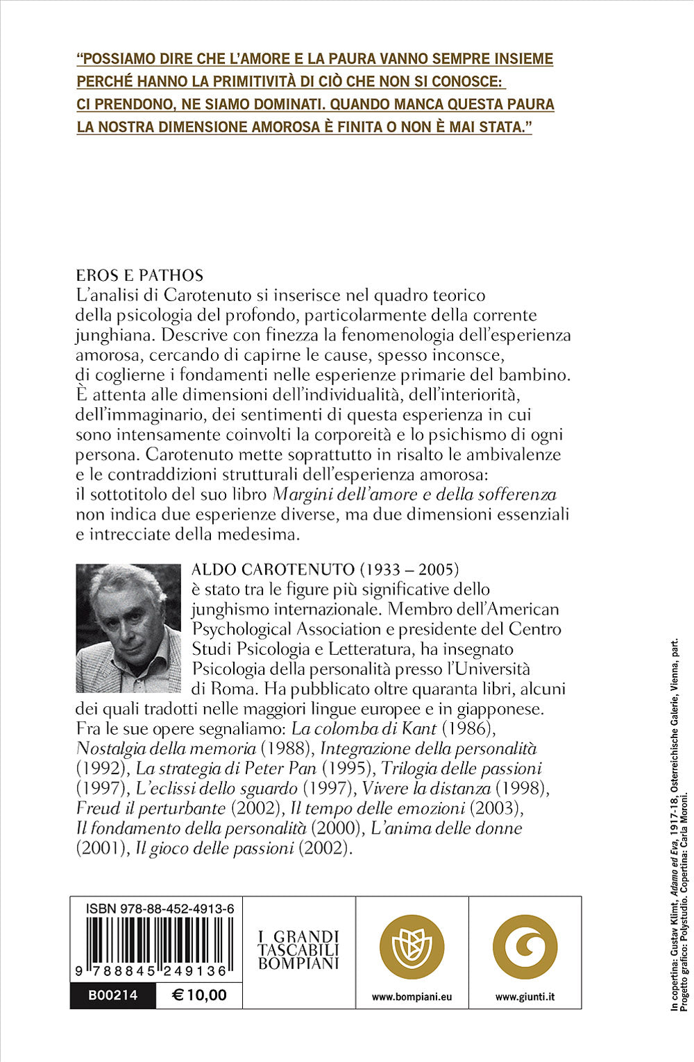 Eros e Pathos::Margini dell'amore e della sofferenza