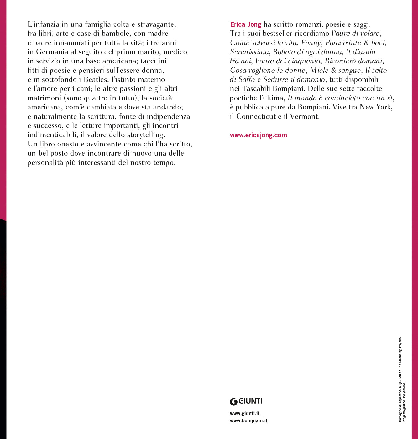 Senza cerniera::La mia vita