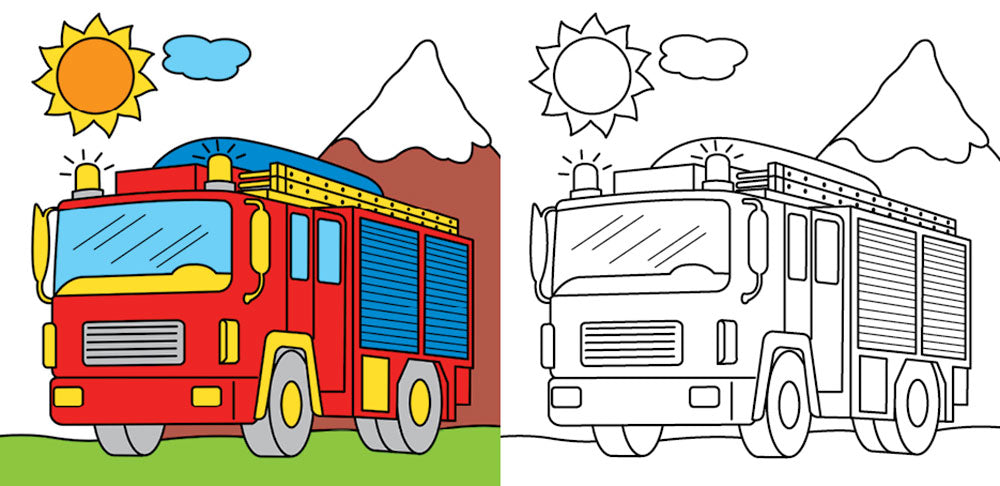 I bambini colorano con i pennarelli magici