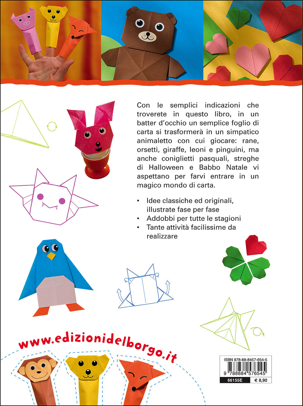 Origami semplici per bambini::Corso per imparare l'arte degli origami