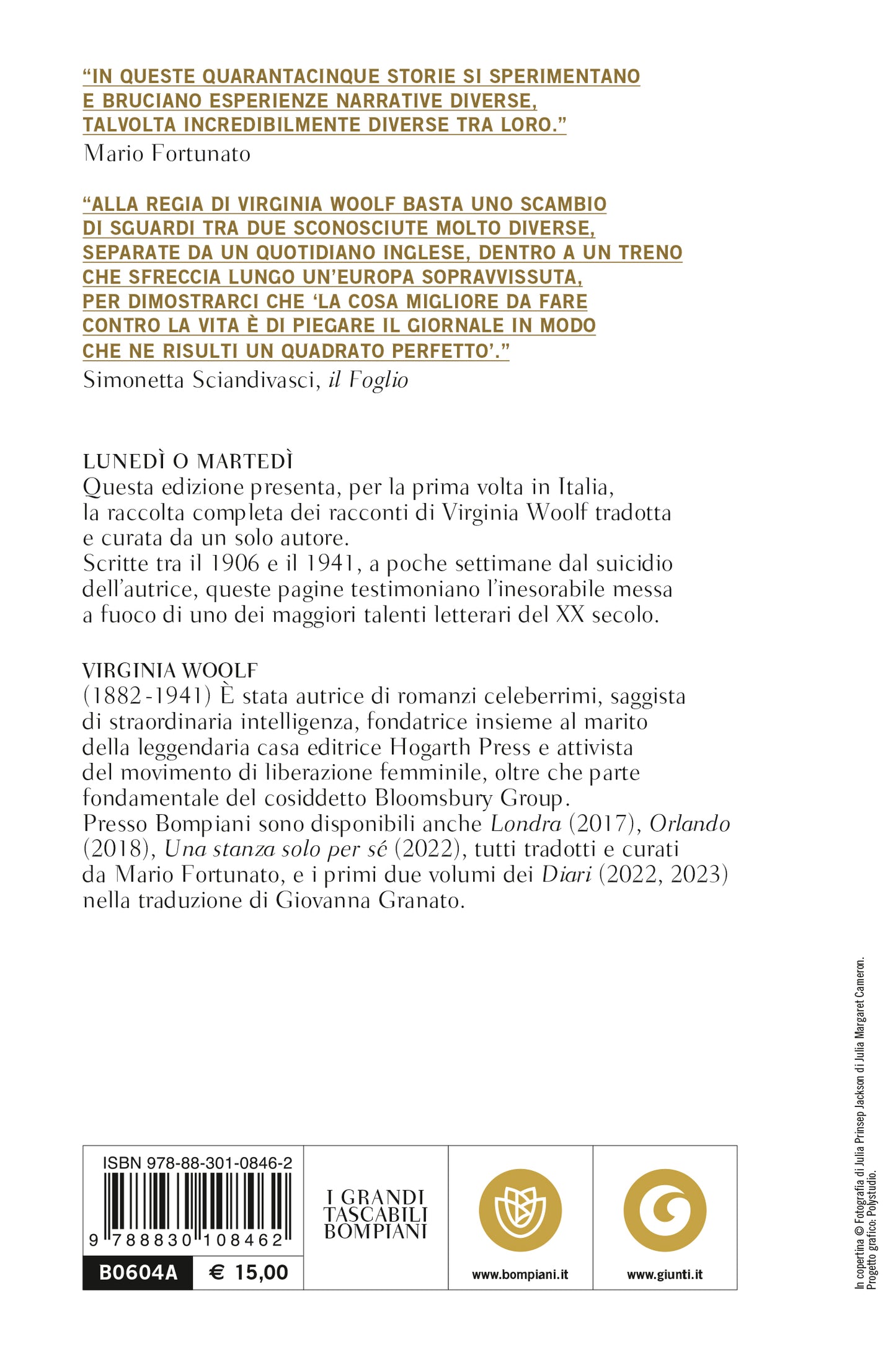 Lunedì o martedì::Tutti i racconti