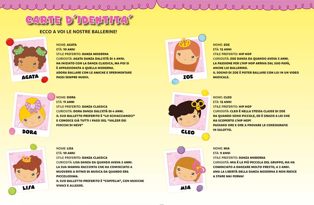 Superalbum delle ballerine::Stickers, pagine attive, sagome da staccare