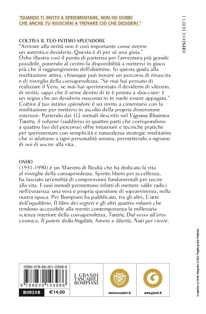 Coltiva il tuo intimo splendore::Strategie meditative dalla tradizione tantrica