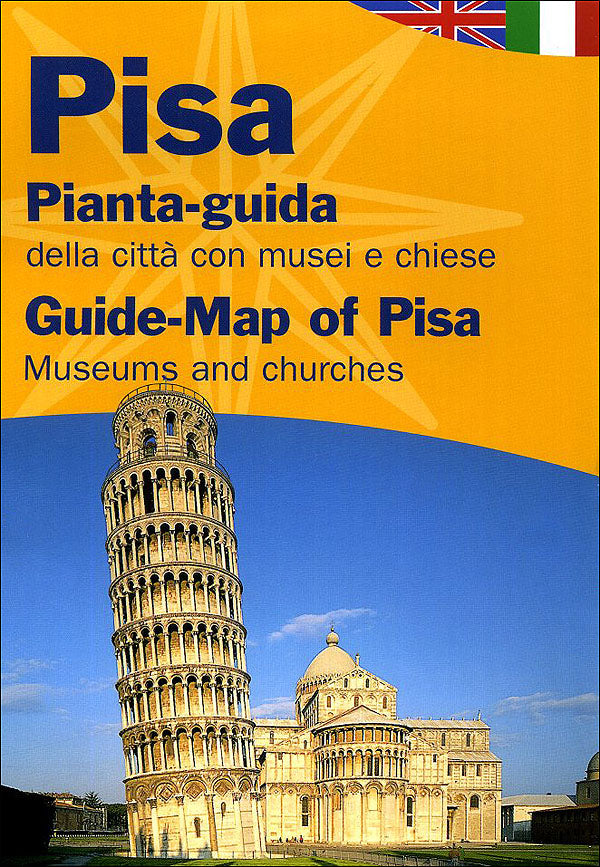 Pisa::Pianta-guida della città con musei e chiese