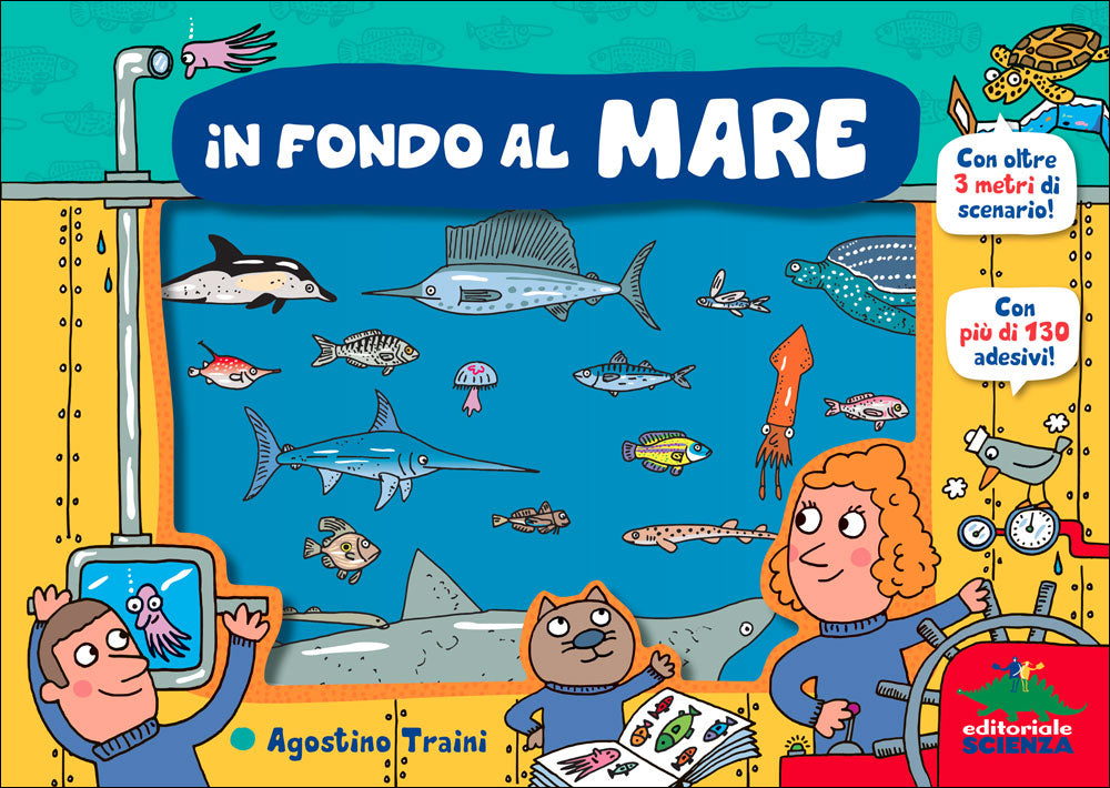 In fondo al mare::Con oltre 3 metri di scenario! - Con più di 130 adesivi!