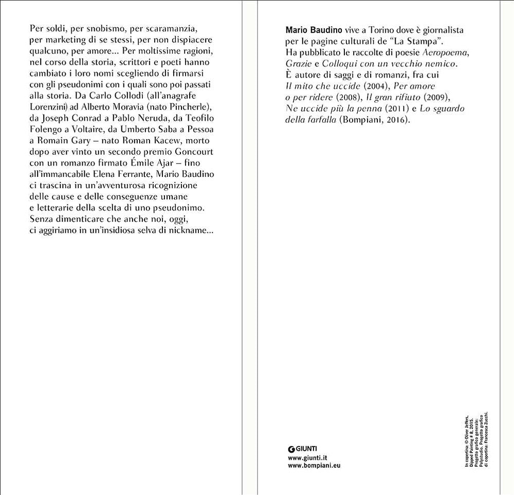 Lei non sa chi sono io::Un'avventurosa ricognizione di cause e conseguenze umane e letterarie del celarsi sotto uno pseudonimo