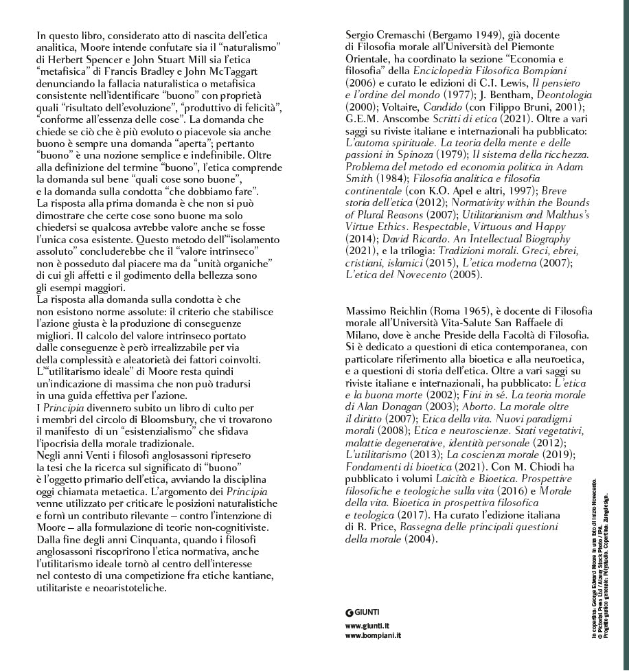 Principia Ethica::Con la prefazione alla seconda edizione del 1922