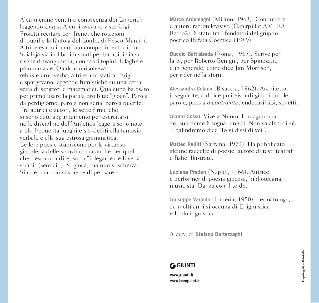 Biancaneve e i settenari::Antologia di poesia giocosa