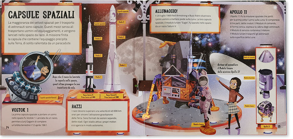 Costruisci il tuo museo dello Spazio::Con 5 pop-up da montare