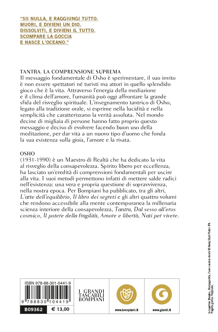 Tantra. La comprensione suprema::Il canto dell'estasi