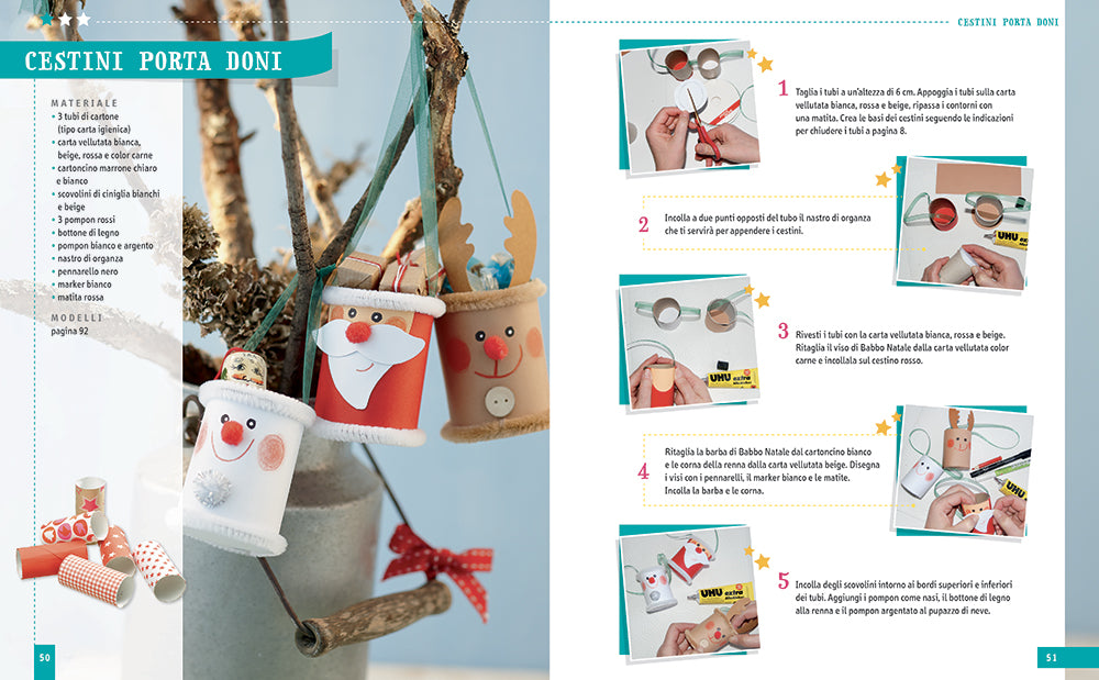 Idee creative per il Natale con materiale di recupero::Tante idee per creare oggetti natalizi e addobbi, riciclando in allegria!