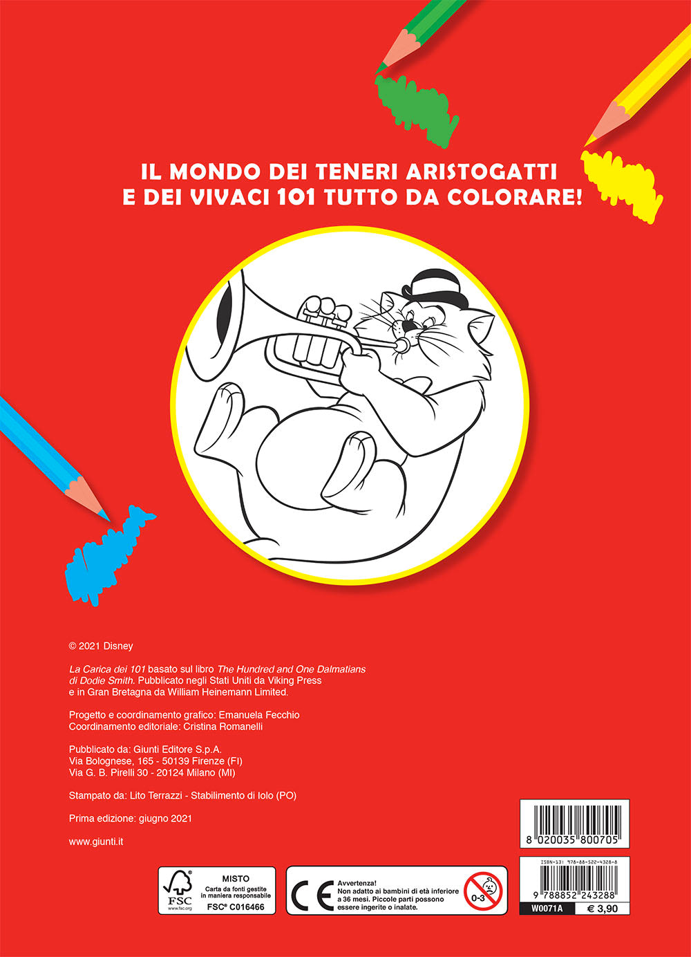 Primo album da colorare Disney Classics ::I miei cuccioli