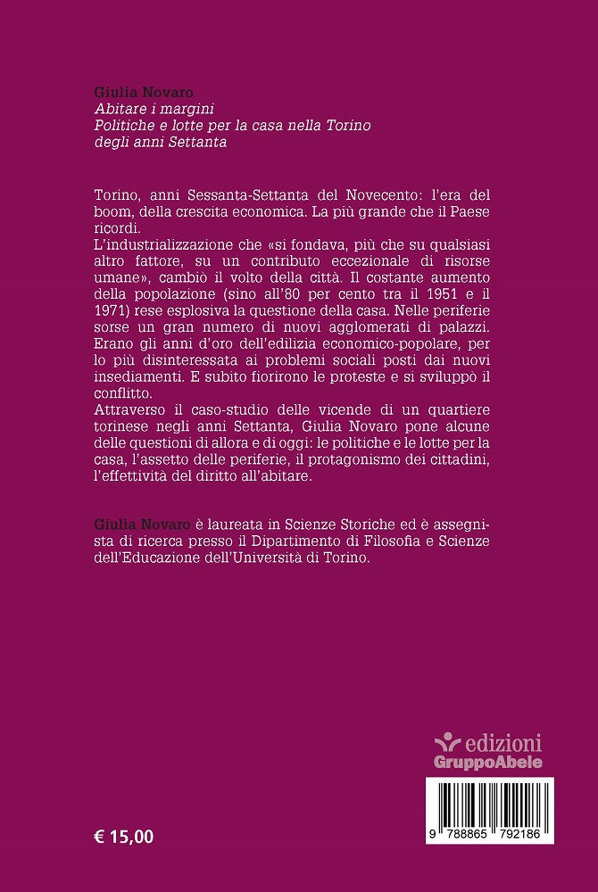 Abitare i margini::Politiche e lotte per la casa nella Torino degli anni Settanta
