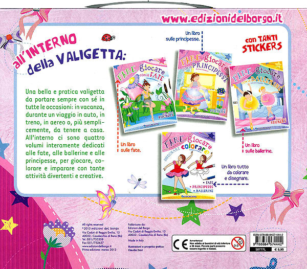 Fare giocare colorare fate principesse ballerine - Valigetta::Con tanti stickers