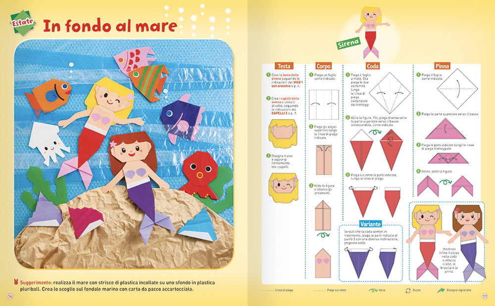 I bambini e gli origami - Le 4 stagioni::Chiaro - Semplice - Divertente