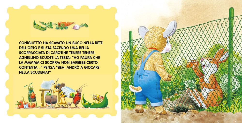 Ricciolo timido agnellino