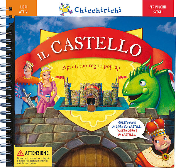 Il Castello::Apri il tuo regno pop-up - Con un castello, camminamenti, personaggi e una catapulta da montare