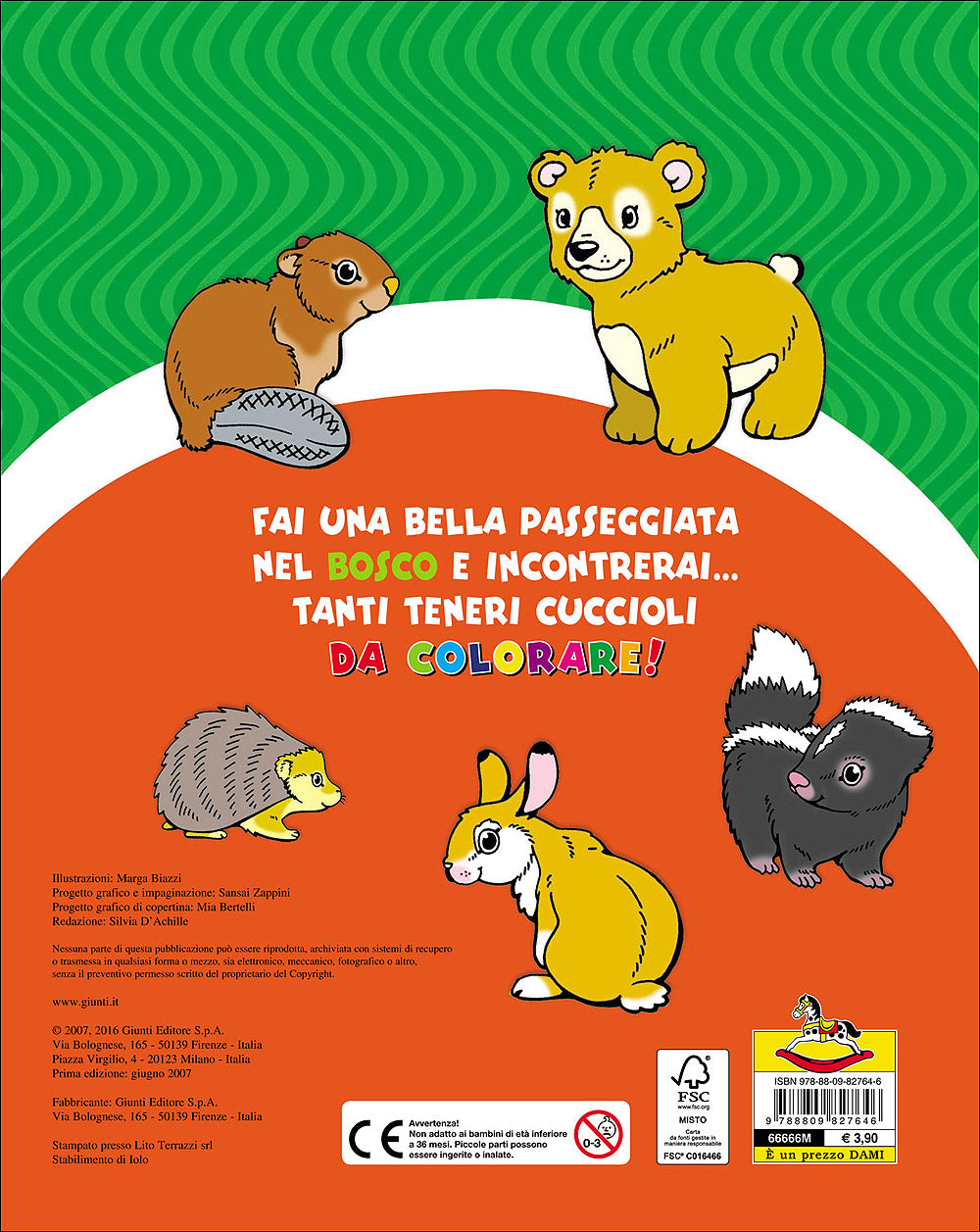 I cuccioli del Bosco da colorare::Con 4 pagine di giochi!