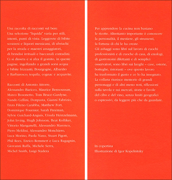 La dea bottiglia::Racconti di assetati e bevitori