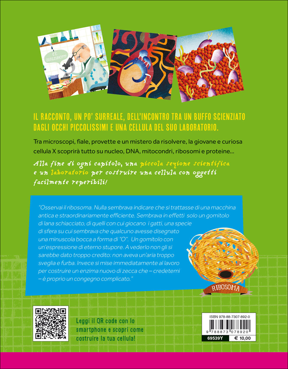 Lo strano caso della cellula X::Le avventure del prof. Strizzaocchi - Con le istruzioni per costruire un modello di cellula di 60 cm