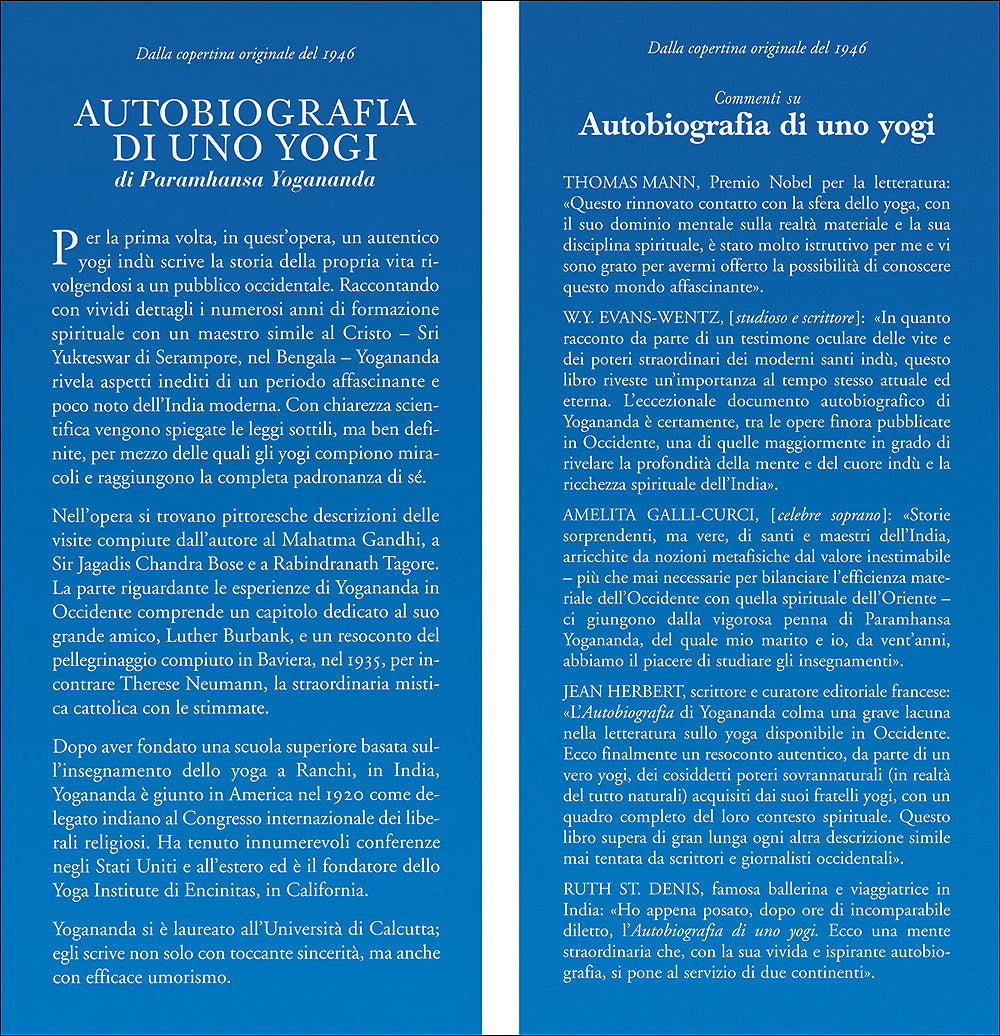 Autobiografia di uno Yogi::Edizione originale del 1946