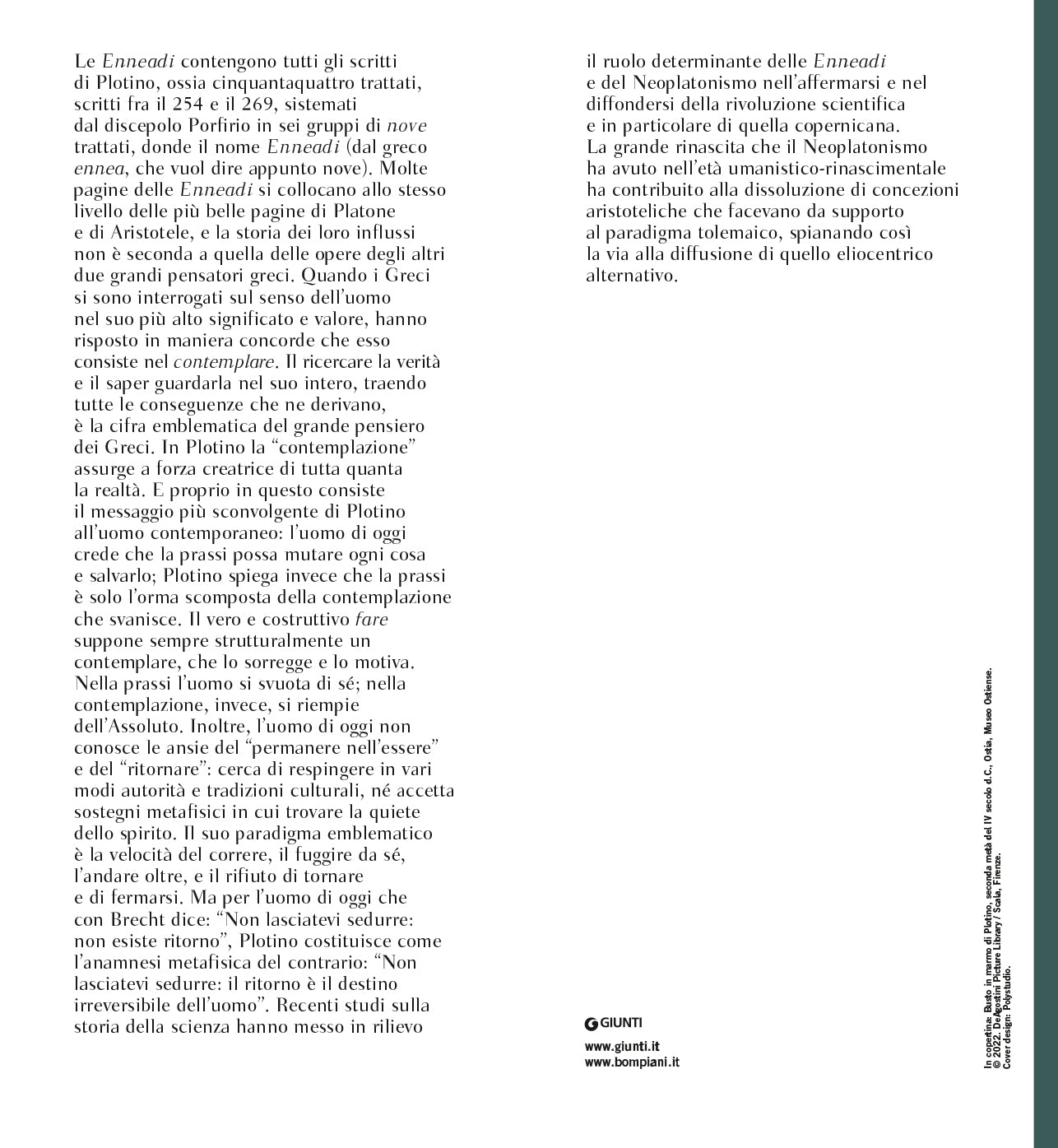 Enneadi::Testo greco a fronte