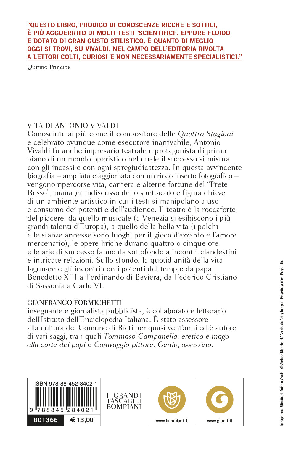 Vita di Antonio Vivaldi::Venezia e il prete col violino - Nuova edizione aggiornata