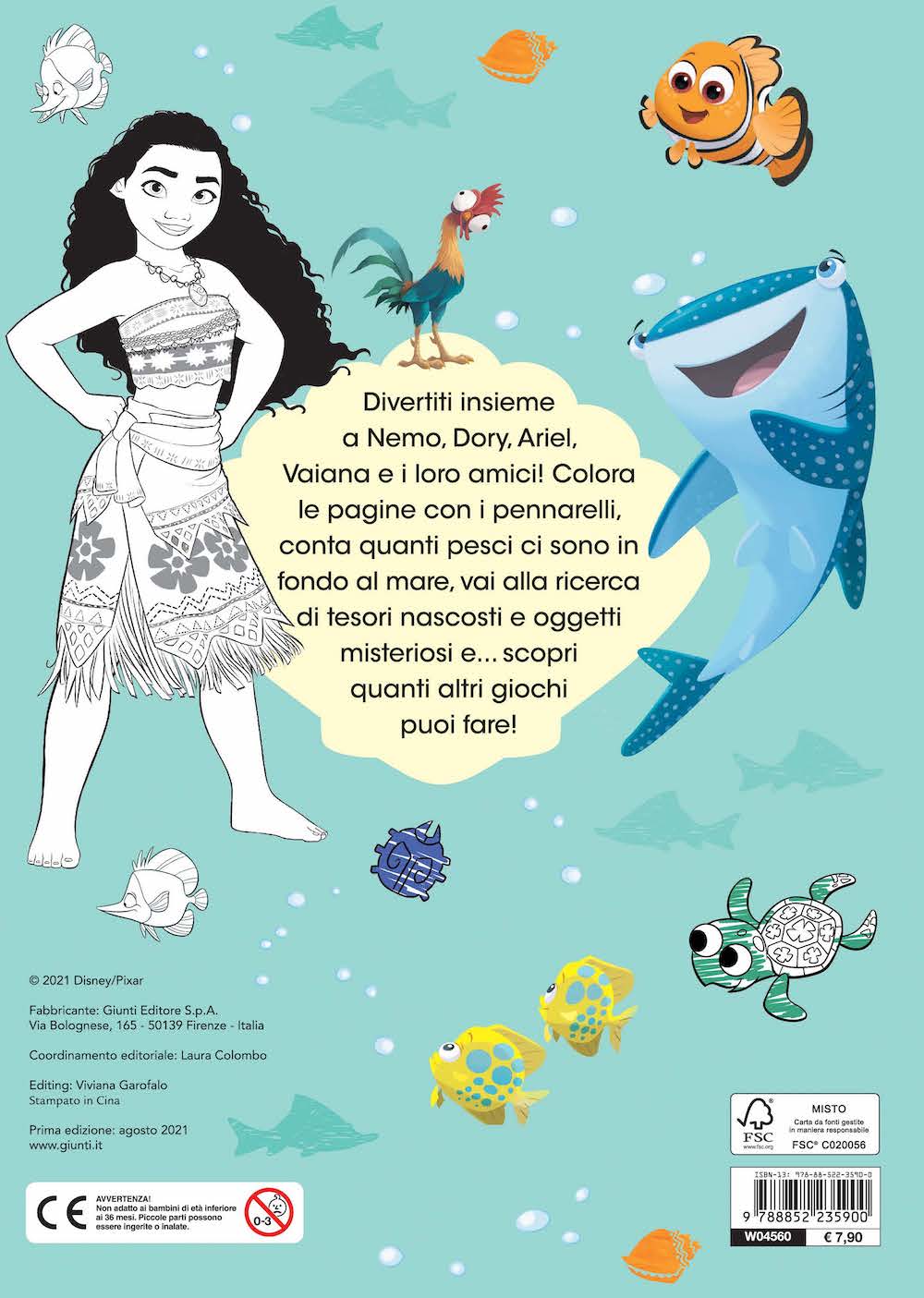 Coloriamo con i pennarelli Giochi nell'oceano::Con tanti giochi e attività