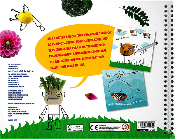 Che bello disegnare con piante, frutti ed elementi naturali...::Con pennarello con inchiostro a base d'acqua