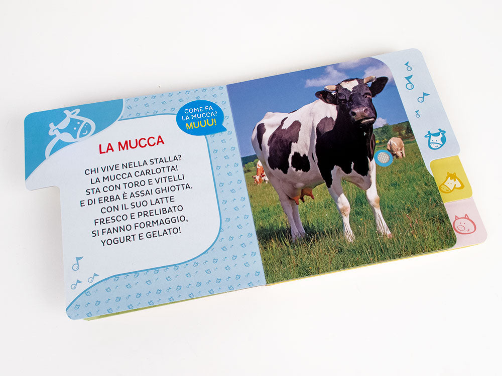 Animali della fattoria. Primi suoni::6 versi da ascoltare!