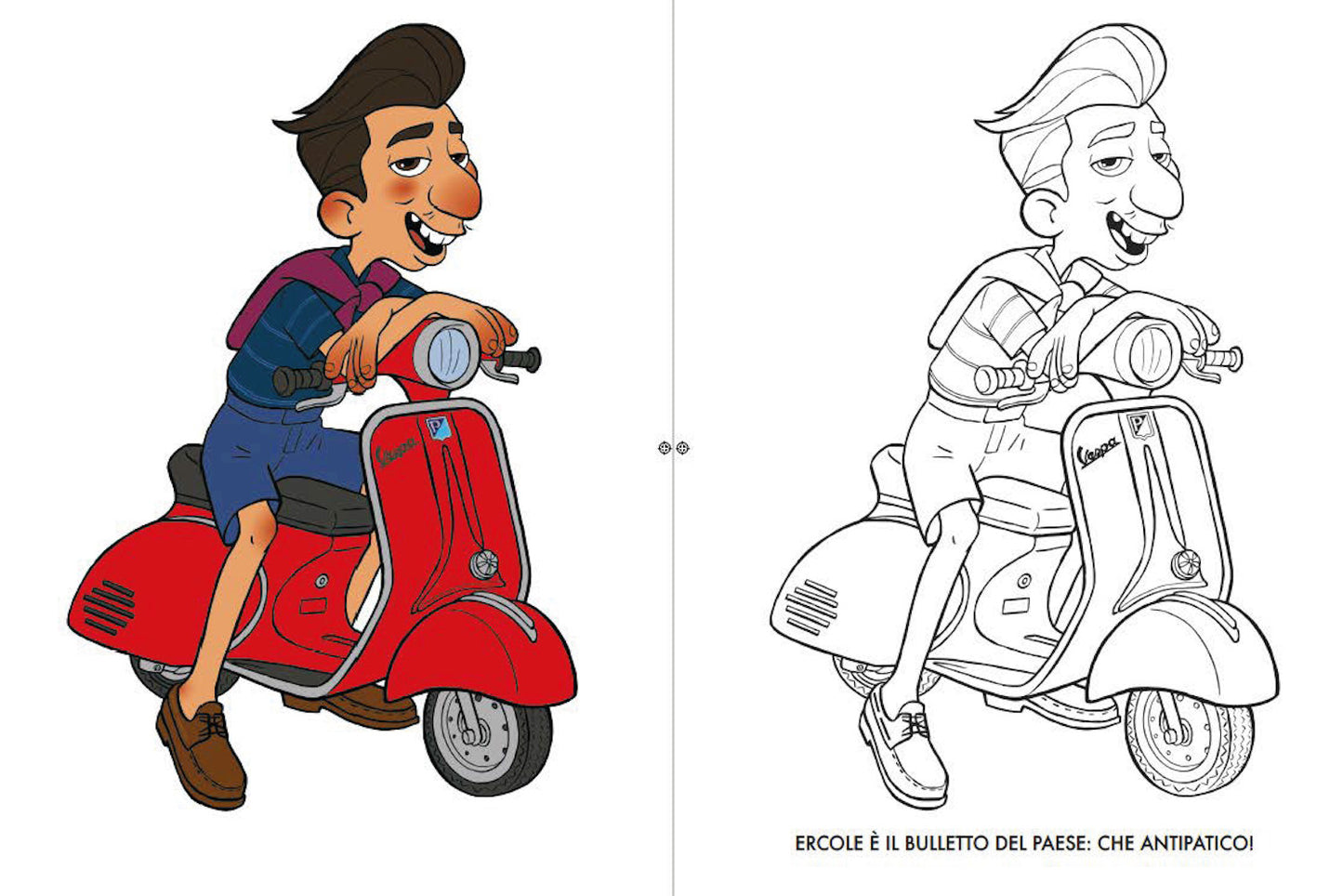 Luca Disney/Pixar Primo album da colorare ::Tra i colori dell'Italia