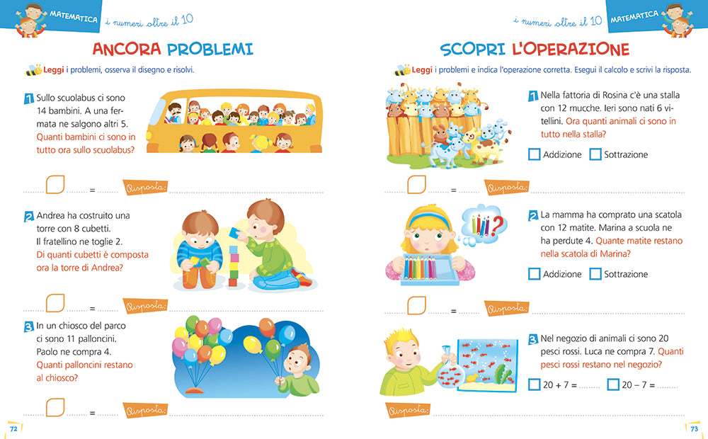 Imparo la matematica in prima::con un ripasso delle discipline
