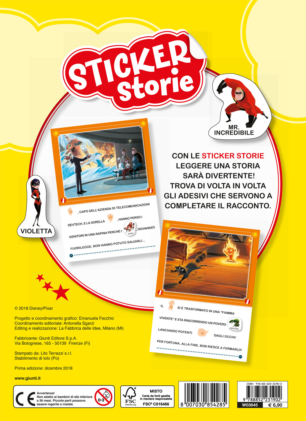 Sticker Storie - Gli Incredibili 2::Leggi - Stacca - Attacca