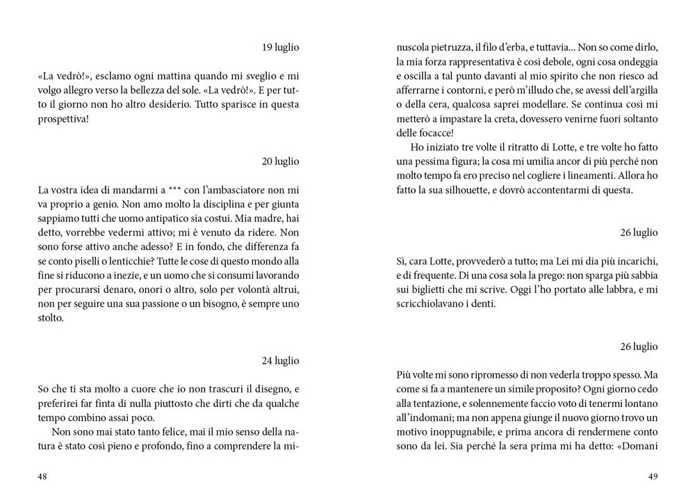 I dolori del giovane Werther::Versione integrale