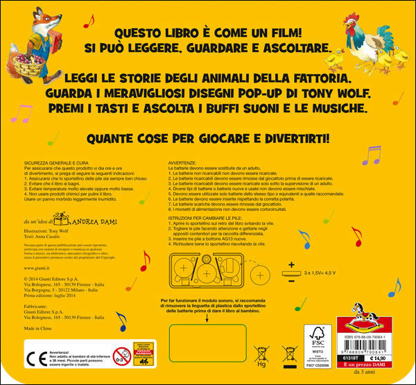 La Fattoria::Pop-up sonoro - Un libro a 3 dimensioni con tanti suoni
