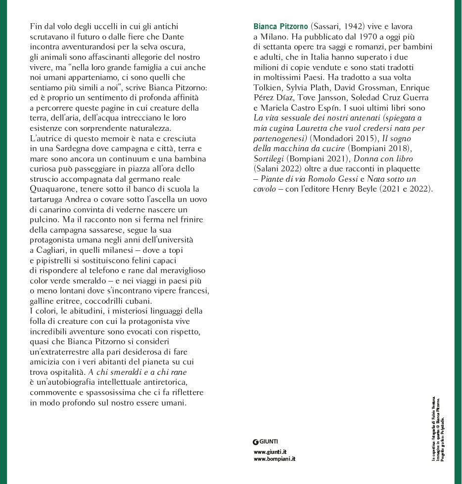 A chi smeraldi e a chi rane::Autobiografia dei miei (troppi) animali