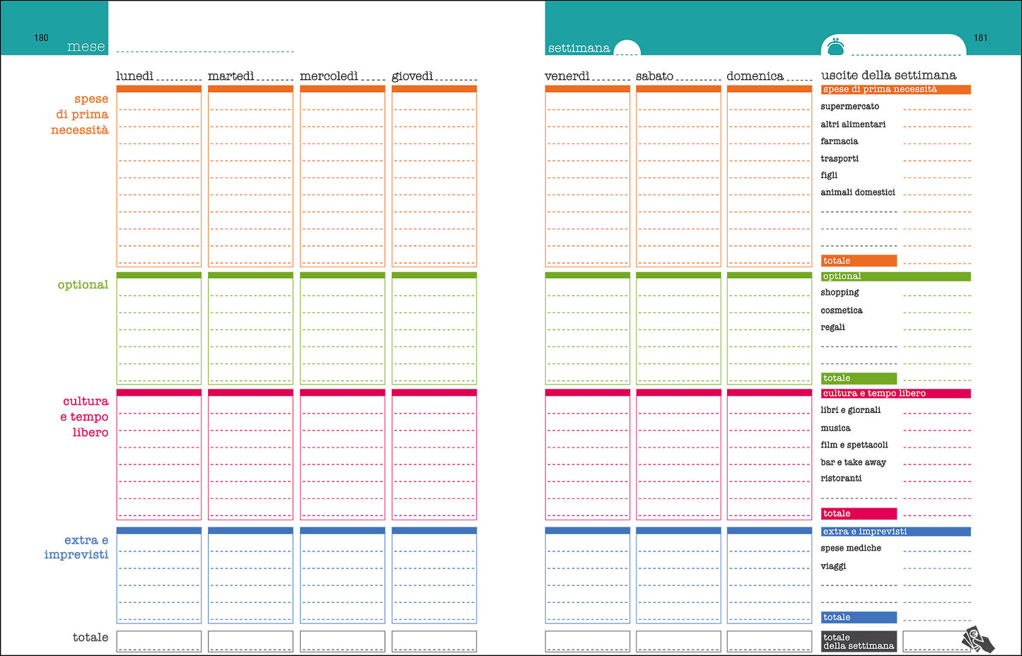 Kakebo::L'agenda dei conti di casa per risparmiare e gestire le tue spese senza stress